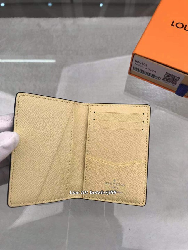 路易威登LV錢包 M60502紅花 2019秋冬款 男女款卡夾 LV新款帆布皮夾卡包 xxlv1910